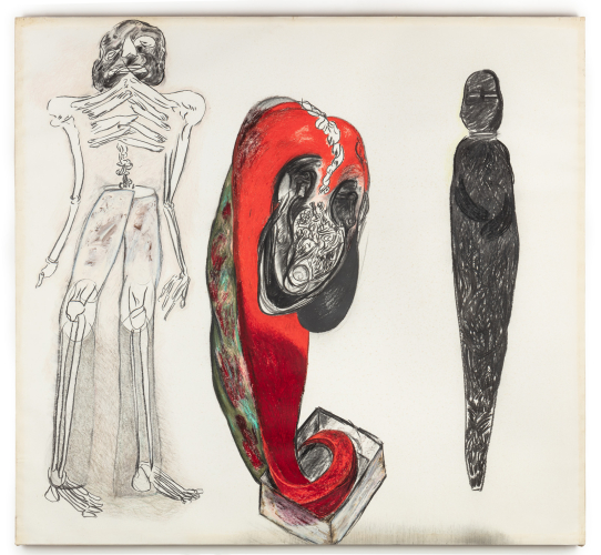 Drawing Three Entities 1980s 60 x 65 x 2 