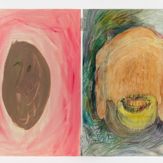 thepriestneversaid, 2012 oil on canvas 28 x 34 x 2 inches