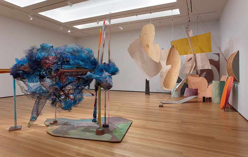 Installation view of Out of Joint: Joan Tanner. Santa Barbara Museum of Art. 