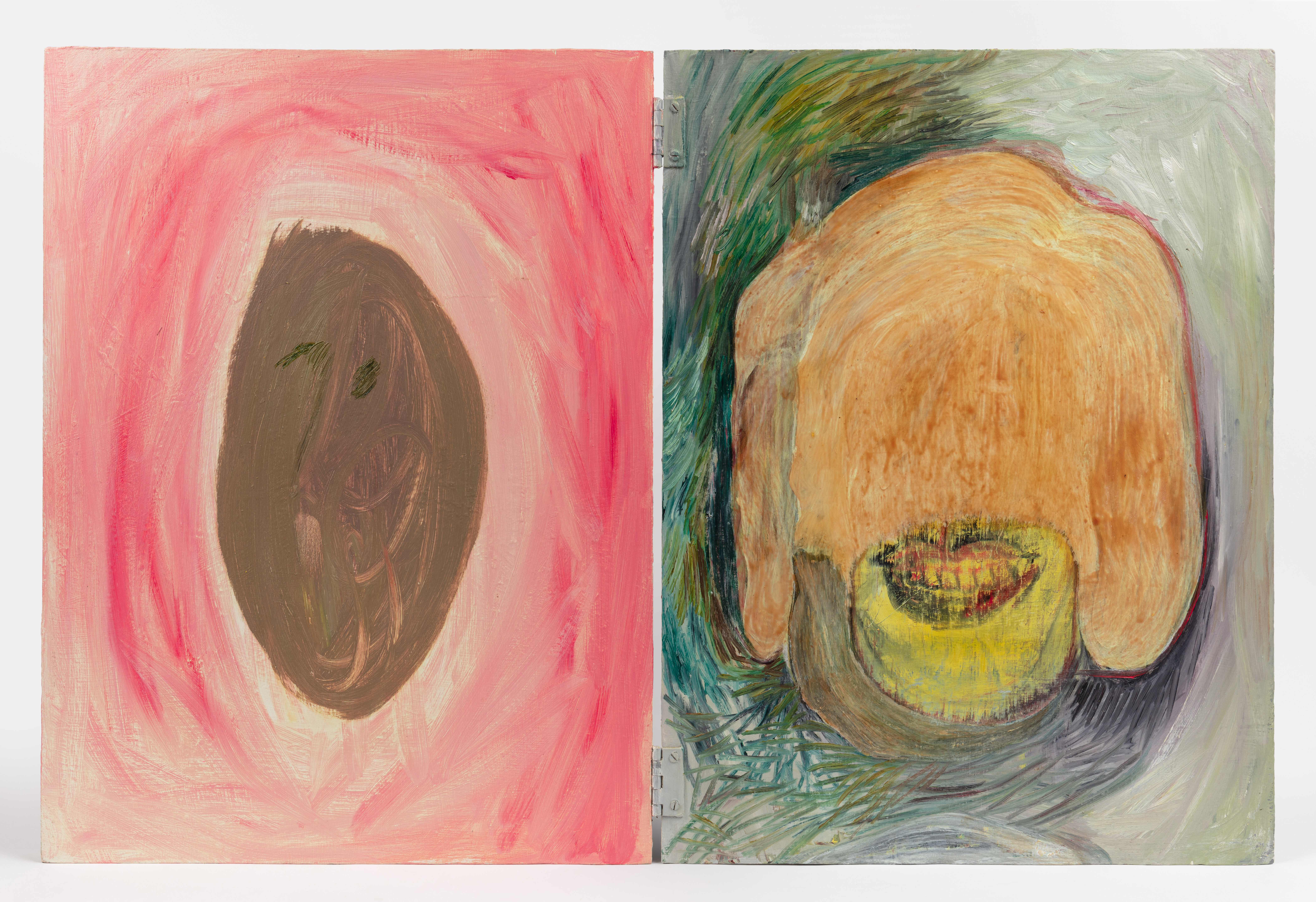 thepriestneversaid, 2012 oil on canvas 28 x 34 x 2 inches